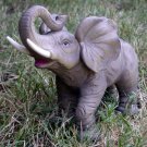 Porcelain Elephant Figurine - Trumpeting