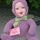 Show-stoppers Babes in the Wild Dyno Dinosaur Purple Porcelain Face