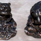 Bookends Bears Fishing Bronze- Finish Bookends