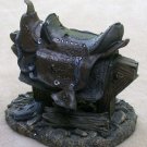 Western Saddle Figurine