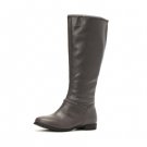 Chain decorated High boot in dark grey