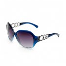 Hollow Temple  Sun Glasses lady style blue