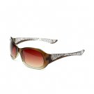 Lace flower Temple Sun Glasses Coffe