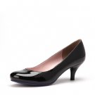 Classic Free Match Polish Face Mid-Heel Shoe In Black