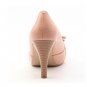 pleated butterfly decoration high-heel open-toe shoe pink