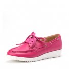 upper beef leather casual shoe pink
