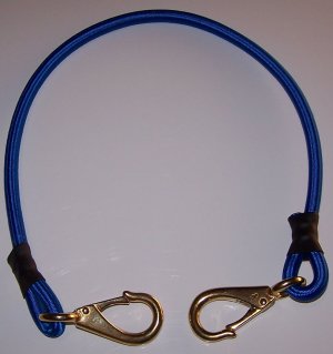 Blue Brass Snap Hook Bungee