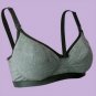 FM - Amber Padded Bra (Grey w Black Trim)