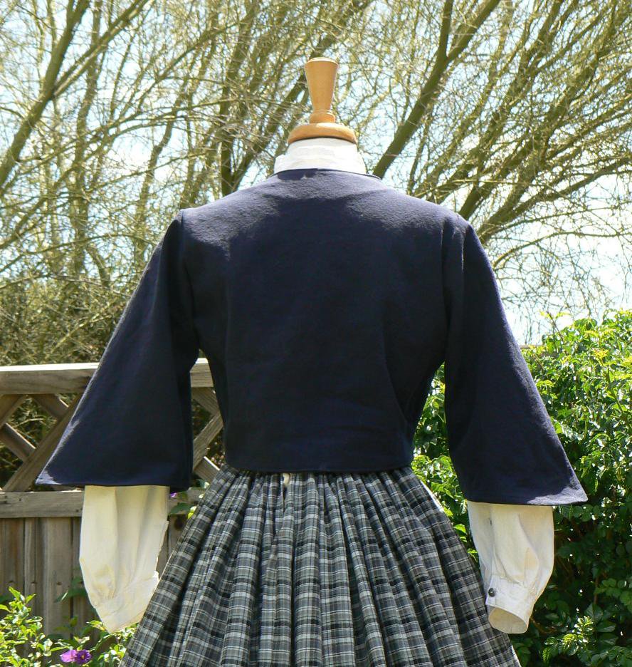 Zouave Jacket Civil War Bolero Style Cropped Jacket Cotton Canvas