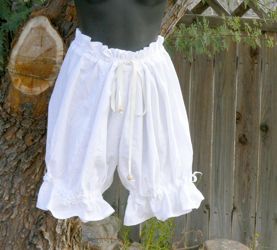 Victorian Cotton Bloomers Cosplay Shorts Drawstring Waist