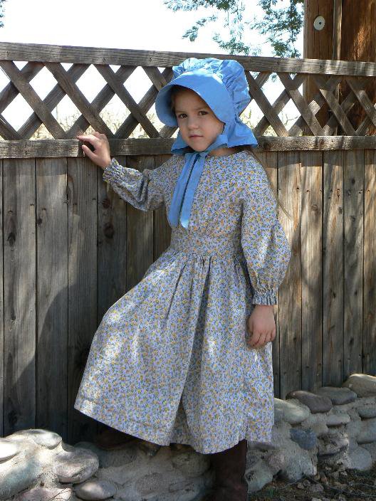 Victorian Calico Prairie Dress Laura Ingalls