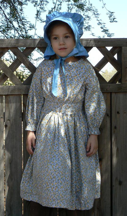 Victorian Calico Prairie Dress Laura Ingalls