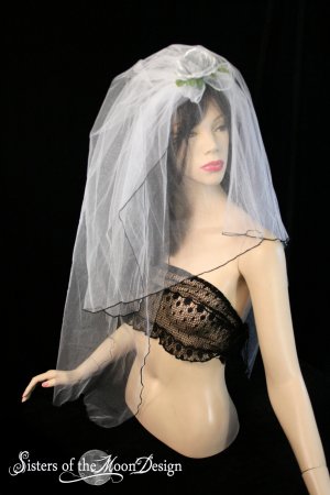 Silver Moon Wedding Veil