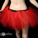 Red adult tutu skirt petticoat Small