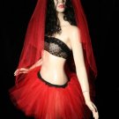 Red adult tutu skirt petticoat XSmall