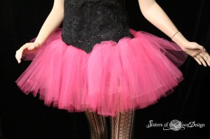 Hot pink adult dance tutu skirt petticoat XXLarge plus size