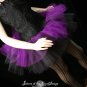Layered two tone gothic adult dance tutu Black and purple XLarge