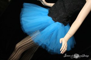 Blue adult dance tutu Small