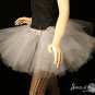 Silver iridescent adult dance tutu XLarge Plus