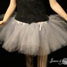 Silver iridescent adult dance tutu Medium
