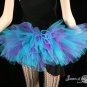 Peek a boo mico mini purple and teal adult tutu XLarge