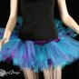 Peek a boo mico mini purple and teal adult tutu Large
