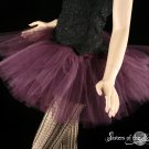 Eggplant Burgundy adult dance tutu Medium