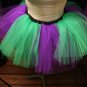 Extra Puffy Monster tutu Purple and Green Adult XXLarge PLUS