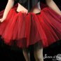 The Ring Master huge poofy red and black adult tutu medium