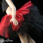 The Ring Master huge poofy red and black adult tutu medium