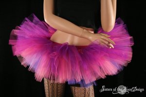 Cheshire cat inspired Peek a boo tutu skirt Adult XLarge plus