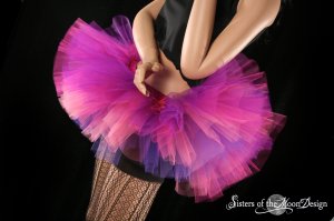 Cheshire cat inspired Peek a boo tutu skirt Adult Large
