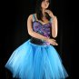 Turquoise Romance extra poofy knee length tutu skirt petticoat Adult XXLarge Plus
