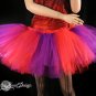 Red and Purple Splash Monster tutu extra puffy adult Large