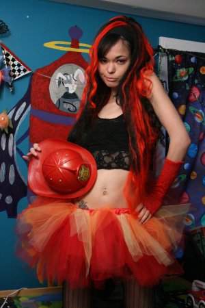 Flame dancer adult dance tutu Medium