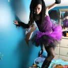 Layered two tone gothic adult dance tutu Black and purple Large