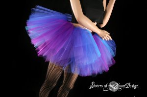 Butterfly tutu extra puffy purple and blue adult Small