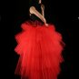 Small Lydia styled red layered romantic prom skirt petticoat