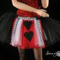 Queen Of Hearts red and black adult tutu Xlarge-Plus