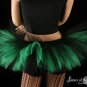 Peek a boo mini black and green tutu skirt Adult large