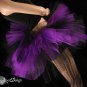 Two Tone Three tier tutu black and purple Adult Small