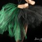 Bustle Toxic streamer black and green tutu skirt Adult Small