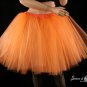 Orange cream Romance extra poofy knee length tutu skirt petticoat Adult XLarge-Plus