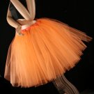 Orange cream Romance extra poofy knee length tutu skirt petticoat Adult small