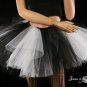 Black and White Monster dance tutu Adult petticoat XLarge-Plus