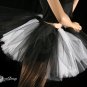 Black and White Monster dance tutu Adult petticoat XLarge-Plus