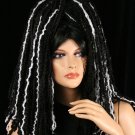 Black Hole black and white yarn  hair falls