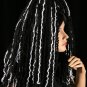 Black Hole black and white yarn hair falls