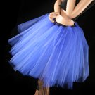 Royal blue Romance extra poofy knee length tutu skirt petticoat Adult medium