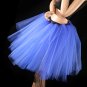 Royal blue Romance extra poofy knee length tutu skirt petticoat Adult medium